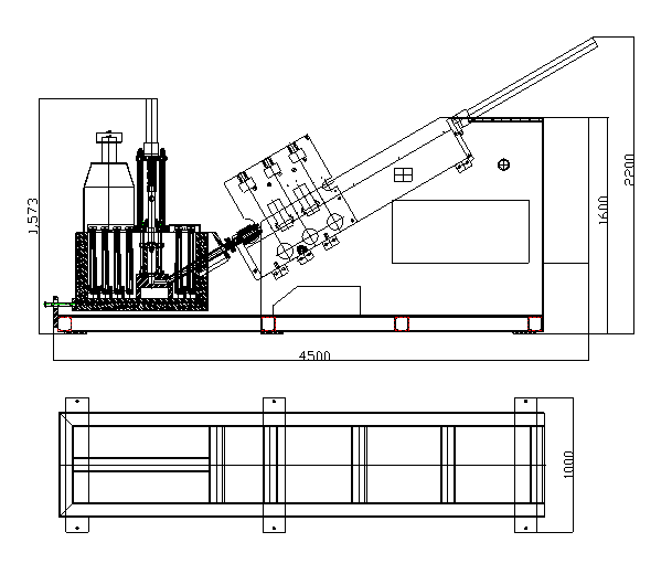 Lead Acid Battery Positive Grid Spine Pressure Die Casting Machine 700 Type