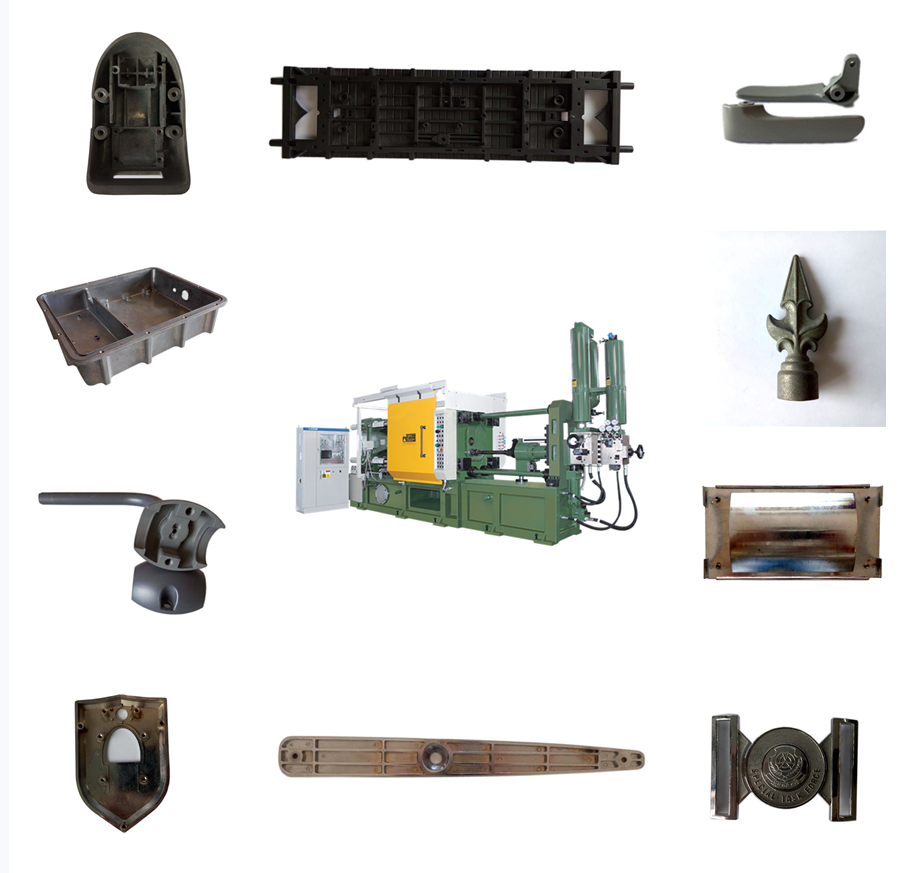 zinc cold chamber die casting parts and machine